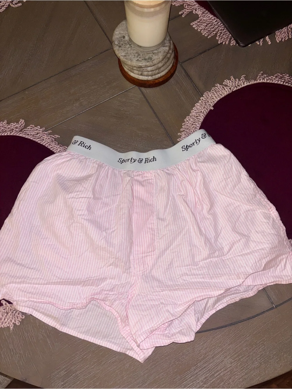 Sporty & Rich Pink Shorts